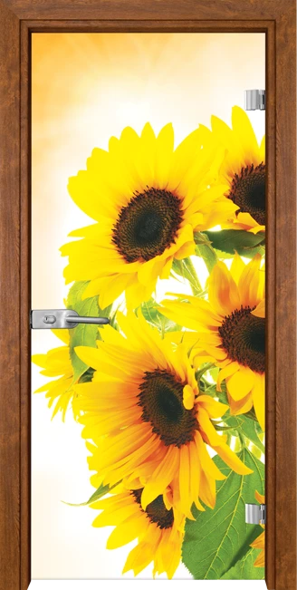 Стъклена врата Gama Print G 13-4, Златен дъб